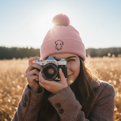 Personalized Embroidered Pom Pom Beanie